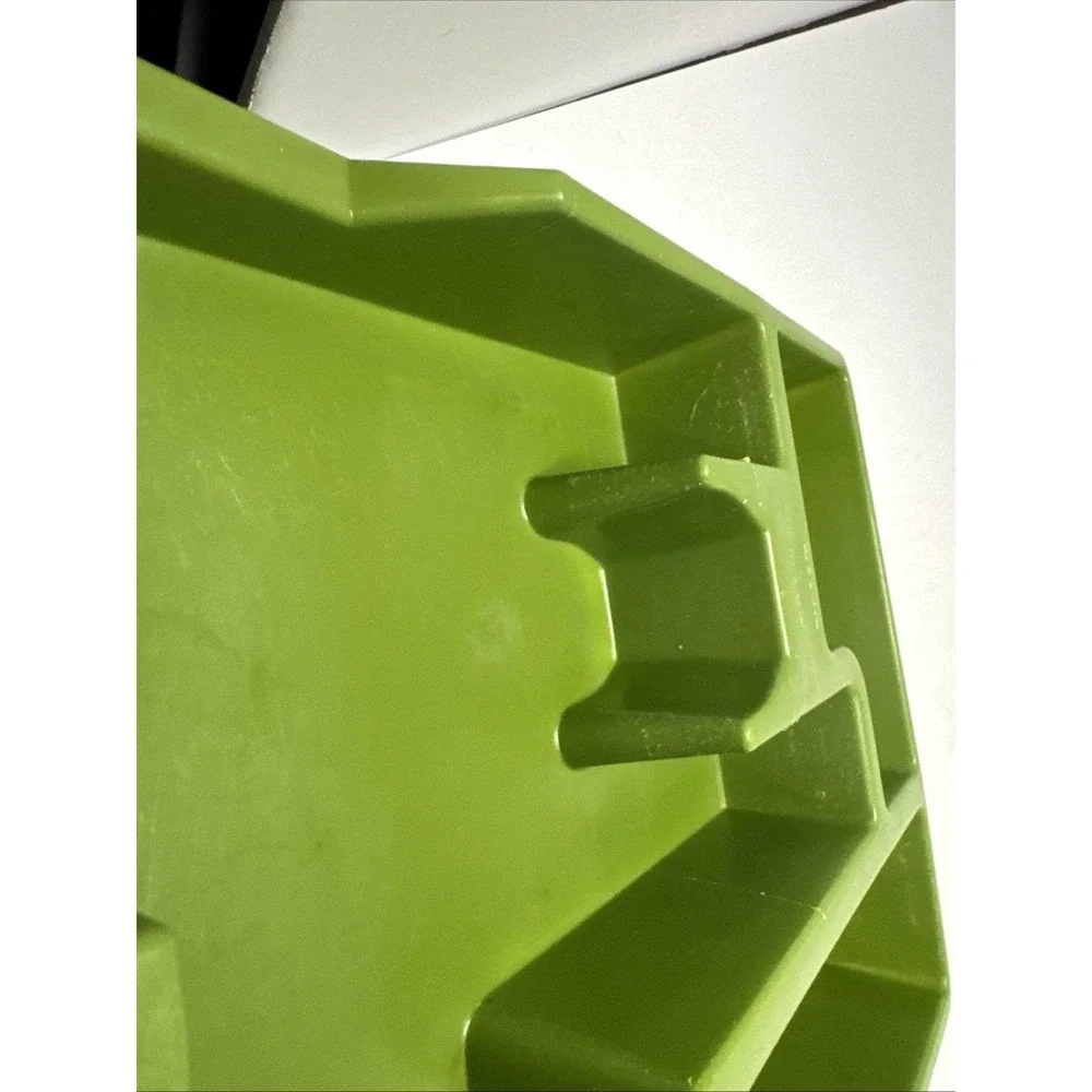 VTG Avocado Green MCM Silverware Utensil Tray Drawer Organizer 70s